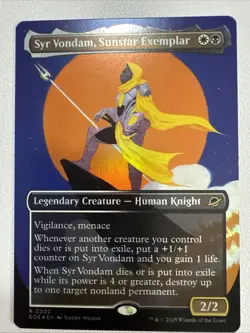 Syr Vondam, Sunstar Exemplar Borderless (NM Foil) EOE-0302 Rare MTG - Image 1