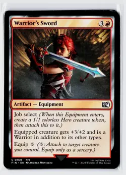 4x Warrior's Sword MTG Final Fantasy Regular - Image 1