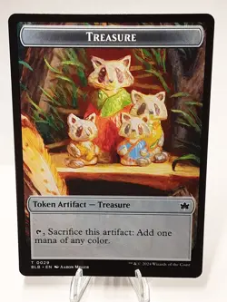 MTG - Bloomburrow - Treasure - Token - #0029 - Playset x4 - Near Mint - Image 1