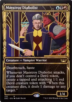 318 MAESTROS DIABOLIST SHOWCASE RARE STREETS OF NEW CAPENNA MTG CARD - Image 1