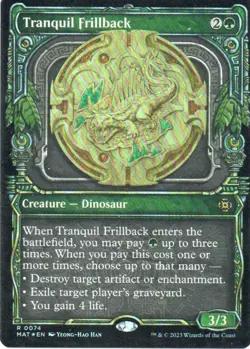 MTG: March of the Machine: Aftermath: Foil Showcase Tranquil Frillback: LP Con - Image 1