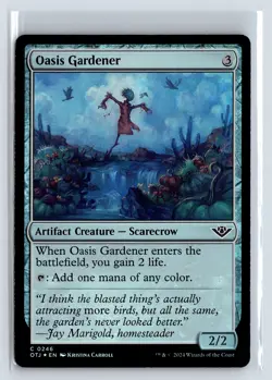 FOIL Oasis Gardener Outlaws of Thunder Junction - MTG Magic the Gathering Card - Image 1