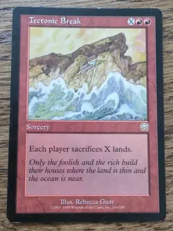 Magic the gathering - MTG - Tectonic Break Mercadian Masques - Played - Image 1