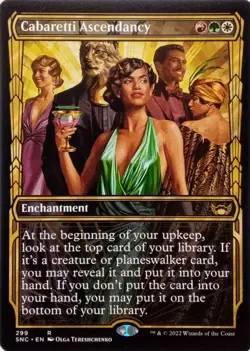 299 CABARETTI ASCENDANCY SHOWCASE RARE STREETS OF NEW CAPENNA MTG CARD - Image 1