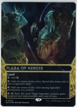 Plaza of Heroes Borderless Foil Edge of Eternities MTG 033 EOS - Image 1