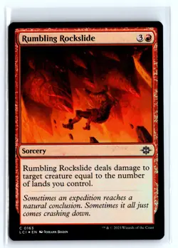 FOIL Rumbling Rockslide Lost Caverns of Ixalan - MTG Magic the Gathering Card - Image 1