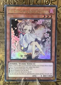 Ash Blossom & Joyous Spring (Alternate Art) (UR) RA04-EN025 1st Ed. Yugioh! NM - Image 1