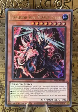 Vanquish Soul Caesar Valius (UR) RA04 Quarter Century Stampede 1st Ed. Yugioh! - Image 1