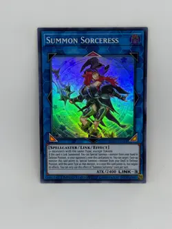 Yugioh Card Summon Sorceress SOFU-ENSE2 SUPER RARE - NM - Image 1