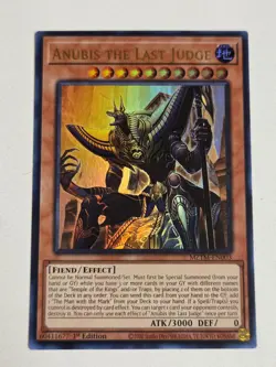 Anubis the Last Judge MZTM-EN003 Ultra Rare Yugioh Card 1st Edition Mint - Image 1