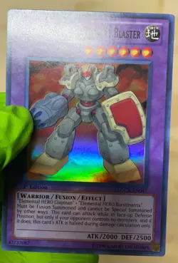 Yugioh Elemental HERO Rampart Blaster LCGX-EN047 Super Rare NM - Image 2
