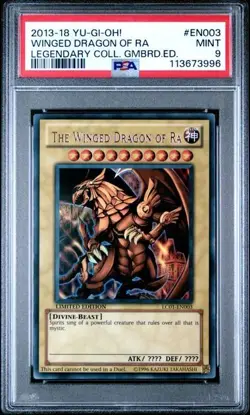 PSA 9 The Winged Dragon of RA LC01-EN003 2013-2018 Legendary Collection Yugioh - Image 1