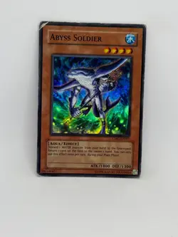 Yugioh Card Abyss Soldier CMC-EN001 SUPER RARE - MP - Image 1