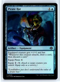 FOIL Pirate Hat The Lost Caverns of Ixalan - MTG Magic the Gathering Card - Image 1