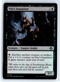 FOIL Vito's Inquisitor The Lost Caverns of Ixalan - MTG Magic the Gathering Card - Image 1