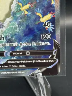 Pokemon TCG Aerodactyl v Sword & Shield Lost Origin Holo Ultra Rare Card 180/196 - Image 4
