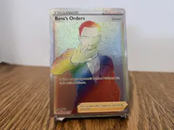 Boss's Orders 200/192 NM Rainbow Secret Rare Holo Pokemon TCG Trainer Card - Image 2