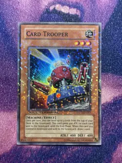 Yugioh Card Trooper DT02-EN057 Duel Terminal Super Parallel Rare LP - Image 1