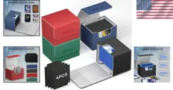 Efficient Card Organizer with Magnetic Closure - 4 Pack Deck Boxes for Gamers - Image 2