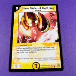 Duel Masters TCG Card Miele, Vizier Of Lightning 13/110 Trading Card Wizards TCG - Image 2