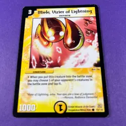 Duel Masters TCG Card Miele, Vizier Of Lightning 13/110 Trading Card Wizards TCG - Image 2