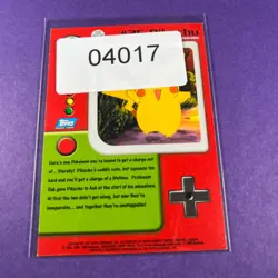 TV2 #25 Pikachu Topps TV Animation Edition Blue Label Pokemon Card TCG - Image 5