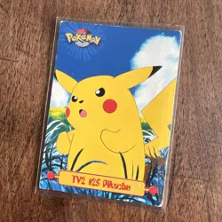 TV2 #25 Pikachu Topps TV Animation Edition Blue Label Pokemon Card TCG - Image 1