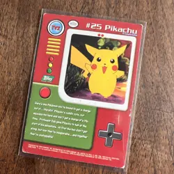 TV2 #25 Pikachu Topps TV Animation Edition Blue Label Pokemon Card TCG - Image 2