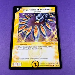 Ouks, Vizier of Restoration Duel Masters DM04 Rare Card TCG 2004 WOTC CCG - Image 1