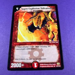 Duel Masters Trading Card Game Super Explosive Volcanodon 87/110 Creature TCG - Image 1