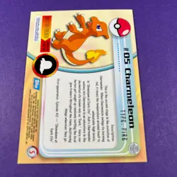 Topps Pokemon Charmeleon 05 Series 1 Card Blue Topps Trading Card TCG - Image 3