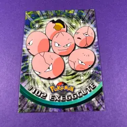 Topps Pokemon Exeggcute 102 Series 1 Card Blue Topps Trading Card TCG - Image 2