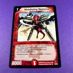 Duel Masters Trading Card Game Metalling Skyterror 42/55 Creature 2004 WOTC - Image 1