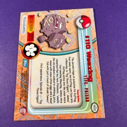 Topps Pokemon Weezing 110 Series 1 Card Blue Topps Trading Card TCG - Image 3