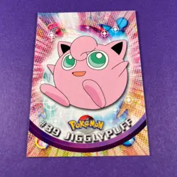 Topps Pokemon Jigglypuff 39 Series 1 Card Blue Topps Trading Card TCG - Image 2