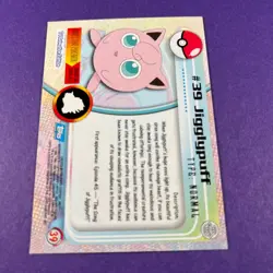Topps Pokemon Jigglypuff 39 Series 1 Card Blue Topps Trading Card TCG - Image 3