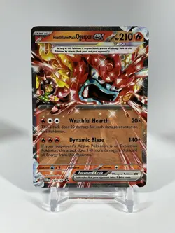 Hearthflame Mask Ogerpon EX # 040/167 Twilight Masquerade Pokemon Card NM - Image 1