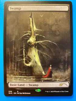 MTG 1x FULL ART Swamp # 539 Seb McKinnon Secret Lair Drop Magic Gathering x1 NM - Image 1