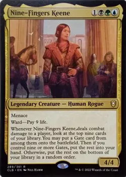 289/361 NINE-FINGERS KEENE RARE COMMANDER LEGENDS: BALDUR'S GATE MTG CARD - Image 1