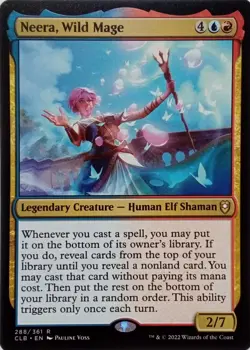 288/361 NEERA, WILD MAGE RARE COMMANDER LEGENDS: BALDUR'S GATE MTG CARD - Image 1