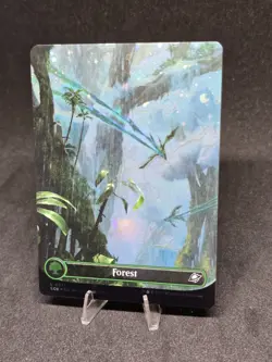 MTG Forest 0371 Edge of Eternities Borderless Galaxy Foil NM - Image 2