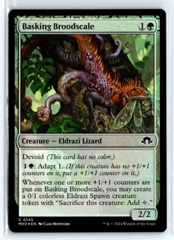 FOIL Basking Broodscale Modern Horizons 3 - MTG Magic the Gathering Card - Image 1