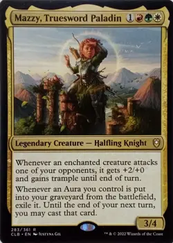 283/361 MAZZY, TRUESWORD PALADIN RARE COMMANDER LEGENDS: BALDUR'S GATE MTG CARD - Image 1