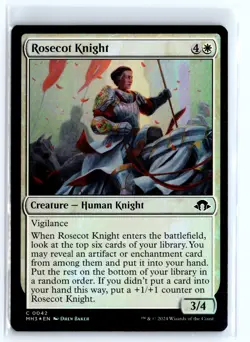 FOIL Rosecot Knight Modern Horizons 3 Common - MTG Magic the Gathering Card - Image 1