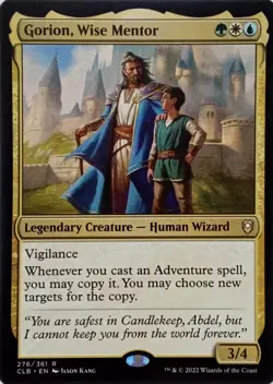 276/361 GORLON, WISE MENTOR RARE COMMANDER LEGENDS: BALDUR'S GATE MTG CARD - Image 1
