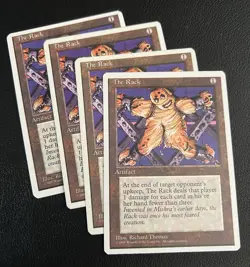 MTG The Rack Playset (4 Cards) LP Condition Magic The Gathering - Image 1