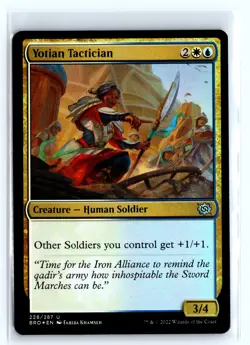 FOIL Yotian Tactician The Brothers' War - MTG Magic the Gathering Card - Image 1