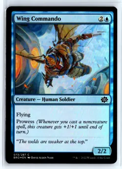 FOIL Wing Commando The Brothers' War Common - MTG Magic the Gathering Card - Image 1