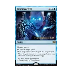 WOTC MtG Prerelease Promos Insidious Will (P) (Foil) NM - Image 1
