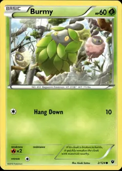 Burmy 2/124 | XY - Fates Collide | Pokemon TCG | English | Common - Image 1